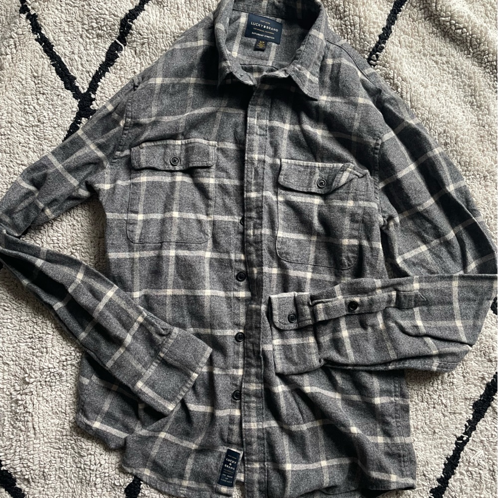 Lucky brand flannel button up